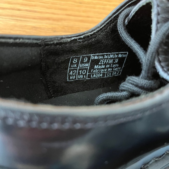 NEW Dr. Martens Zeffir 3i Bex Buttero Hair On Black Leather Men Size 9/Womens 10 - Picture 8 of 9
